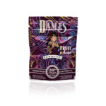 Dames Magic Mushroom Gummy purple packaging on white background