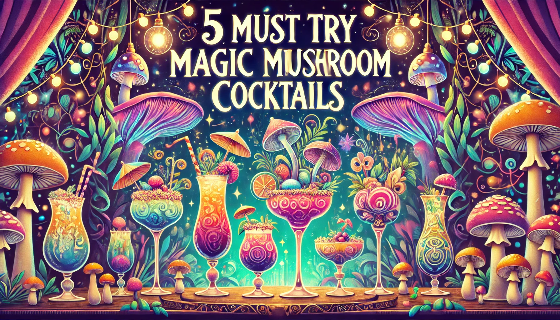 5 Must Try Magic Mushroom Cocktails blog cover